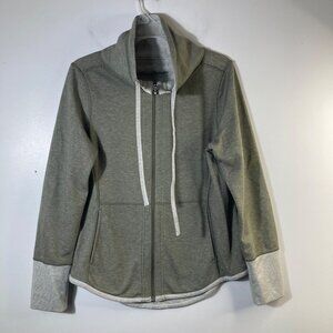 Womens Tommy Bahama Sun Fade Flipside Reversible Zip Jacket L Green White